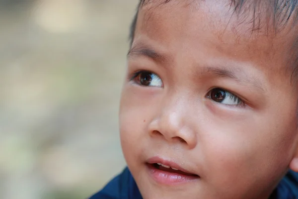 Portrait of a little boy with light and shadow treatment — Stock Photo, Image