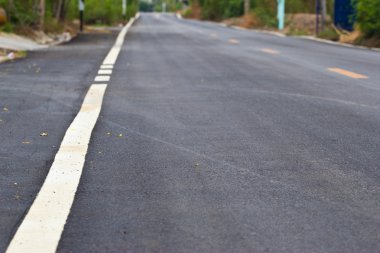 şoseye road, köy yolunda.