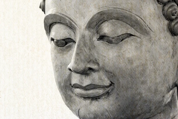 부처님 얼굴 만드는 왁 스의 — 스톡 사진