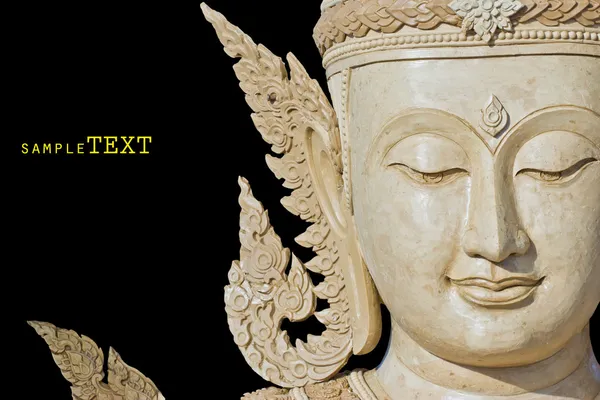 Будда обличчя з воску — стокове фото