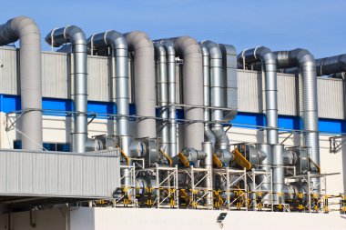 bir grup burada boru ve vanadan modern fabrikası