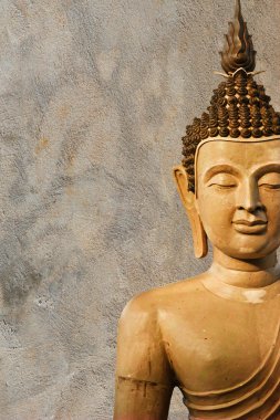 Ancient Buddha face, Ayutthaya, Thailand clipart