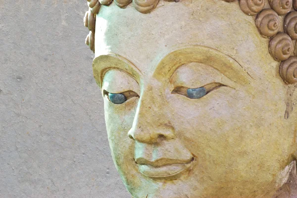 Antigo rosto de Buda, Ayutthaya, Tailândia — Fotografia de Stock
