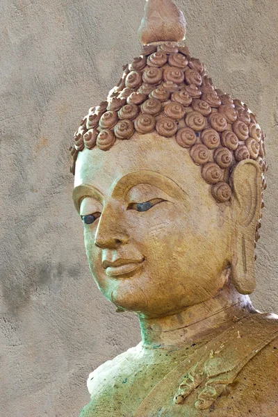 Antico volto di Buddha, Ayutthaya, Thailandia — Foto Stock