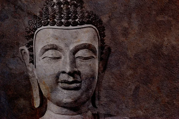 Uraltes Buddha-Gesicht, Ayutthaya, Thailand — Stockfoto