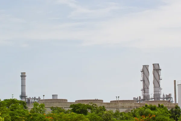 天然气联合的循环电厂 — 图库照片