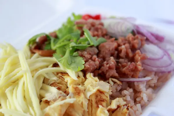 Caril de lulas picante comida tailandesa — Fotografia de Stock