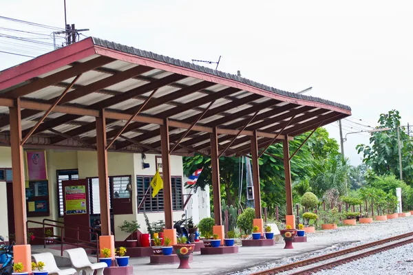 The railroad at chon buri thailand — Stock Photo, Image