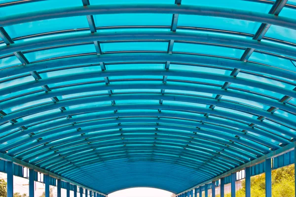 Wrought iron roof structure of thailand railway station — Stock Photo, Image