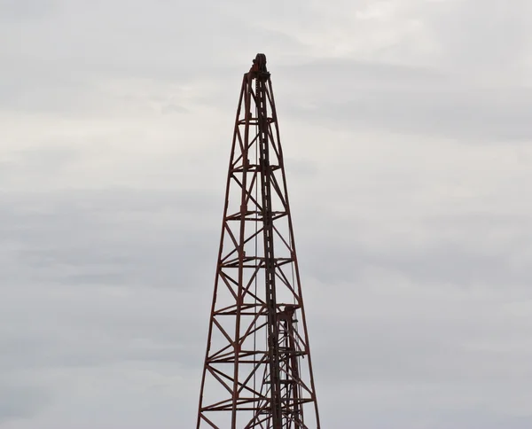 Pilote de pile sur un chantier — Photo