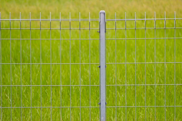 Kovový plot na luk — Stock fotografie