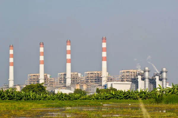 Aardgas voor gecombineerde-cyclus-elektriciteitscentrale — Stockfoto