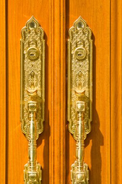 modern kapı kolu yakın çekim