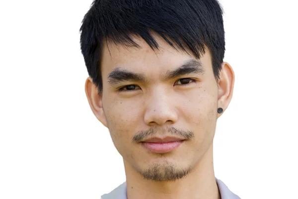 Asian Young man smiling, portrait — Stock Photo, Image