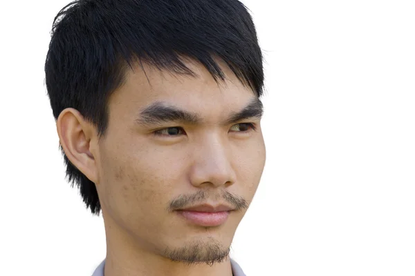 Ázsiai fiatal férfi mosolyogva, portré — Stock Fotó