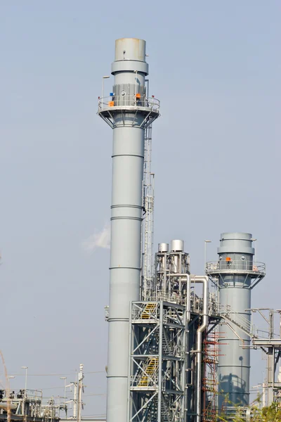 天然ガス コンバインド サイクル発電プラント — ストック写真