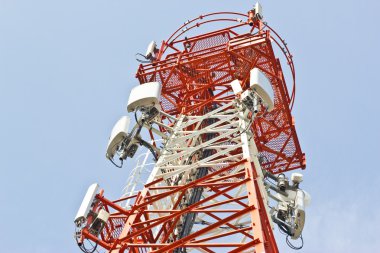 Radio Relay Link, Mobile Base Station. clipart