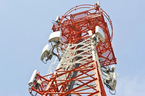 Radiosände relän anknyter, mobila basstationen. — Stockfoto