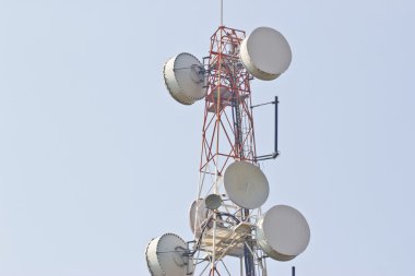 Radio Relay Link, Mobile Base Station. clipart