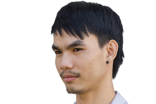 Asiático Jovem homem sorrindo, retrato — Fotografia de Stock