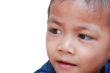 neşeli bir ifade ile çocuk.