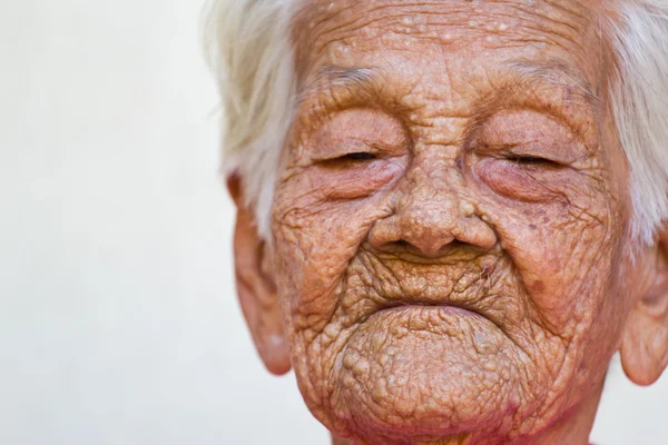 Old woman happy , — Stock Photo, Image