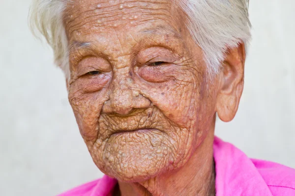 Old woman happy , — Stock Photo, Image