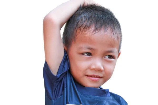 Niño con una expresión alegre . — Foto de Stock