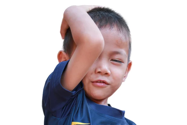 Niño con una expresión alegre . — Foto de Stock