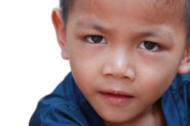 neşeli bir ifade ile çocuk.