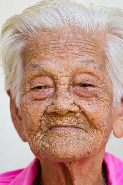 Old woman happy , — Stock Photo, Image