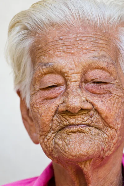 Old woman happy , — Stock Photo, Image