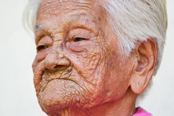 Old woman happy , — Stock Photo, Image