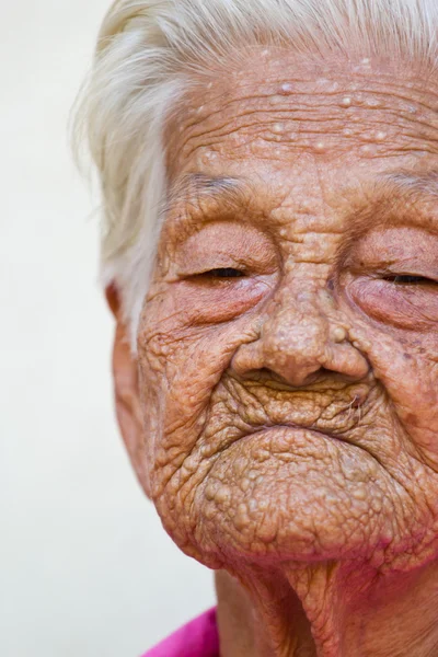 Old woman happy , — Stock Photo, Image