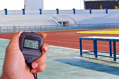 Atletizm sahasında Stopwatch