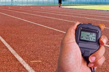 Atletizm sahasında Stopwatch