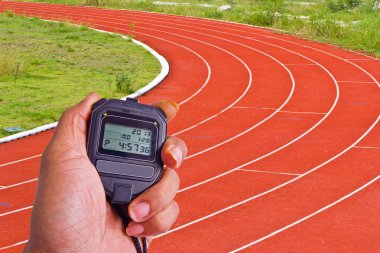 Atletizm sahasında Stopwatch