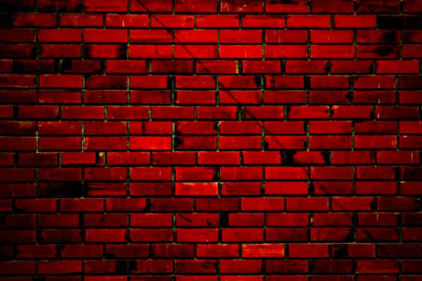 Surface of red regular brick wall texture — Stock Photo, Image