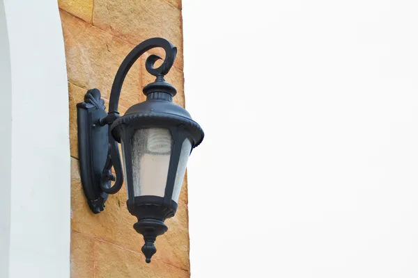 Vintage wall lamp on the wall — Stock Photo, Image