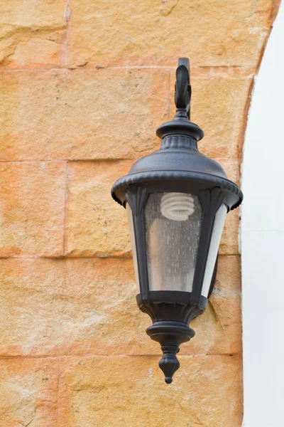 Vintage wall lamp on the wall — Stock Photo, Image