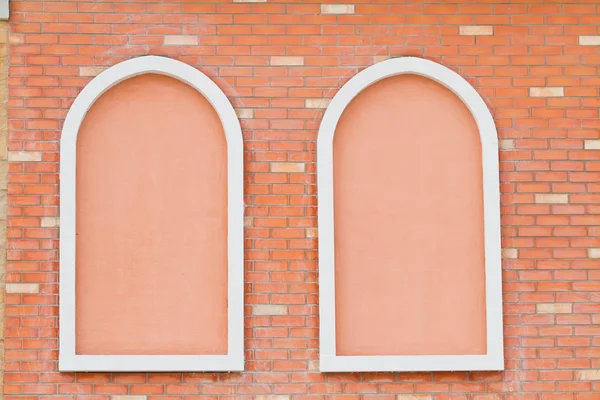 Nieuw venster op cement muur achtergrond — Stockfoto