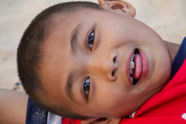 Portrait of the cheerful boy — Stock Photo, Image