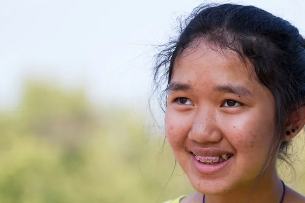 Asian Young happy woman portrait — Stock Photo, Image