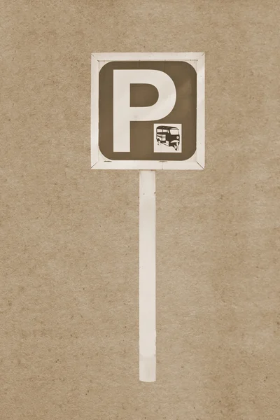 Tuk tuk skylt parkering — Stockfoto
