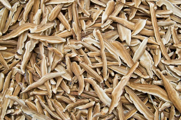 Close-up van stuk van droog ling zhi paddestoel — Stockfoto