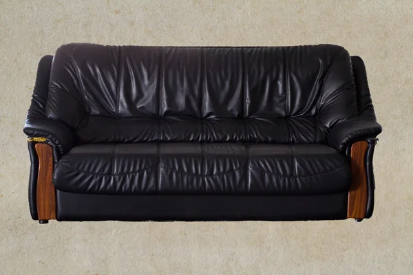Хороший и роскошный кожаный диван — стоковое фото