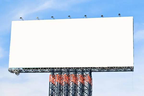Blank billboard gotowy do nowej reklamy — Zdjęcie stockowe