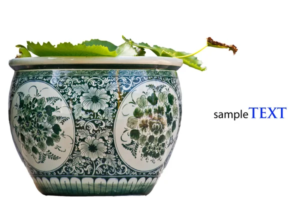 Chinese antique pot — Stock Photo, Image