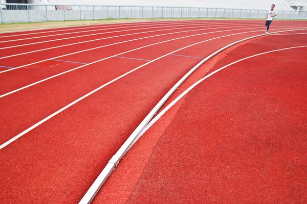 Cropped image of  runner on competitive running — Stock Photo, Image