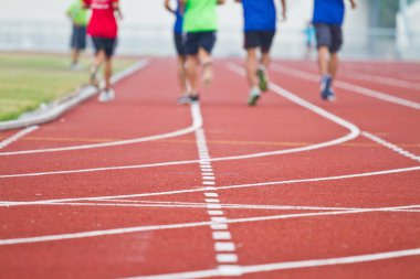 Runner rekabetçi çalışan kırpılmış görüntü